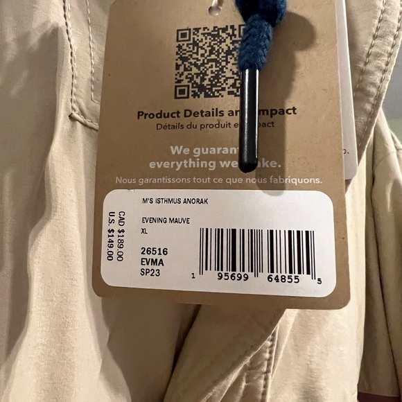 Patagonia Men's Two-Tone Jacket - Beige and Pink - Picture 3 of 3